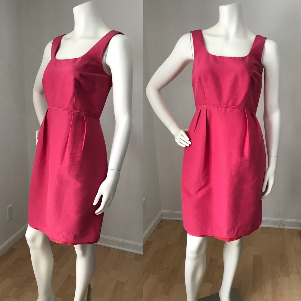 Kay Unger Silk Blend Pretty in Pink A Line Dress 6